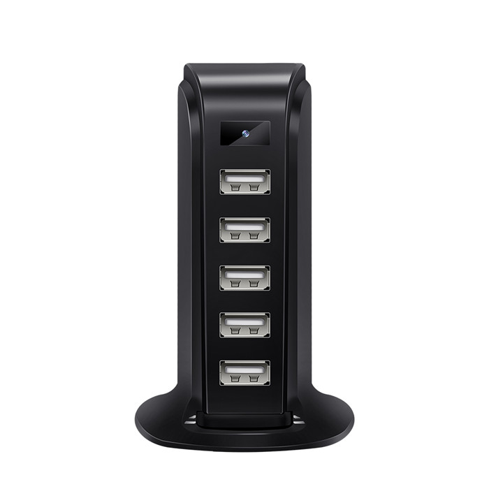 A13 Hot Sale EU US Plug Multi Wall 5 USB Port Desktop Charger Tower hidden camera