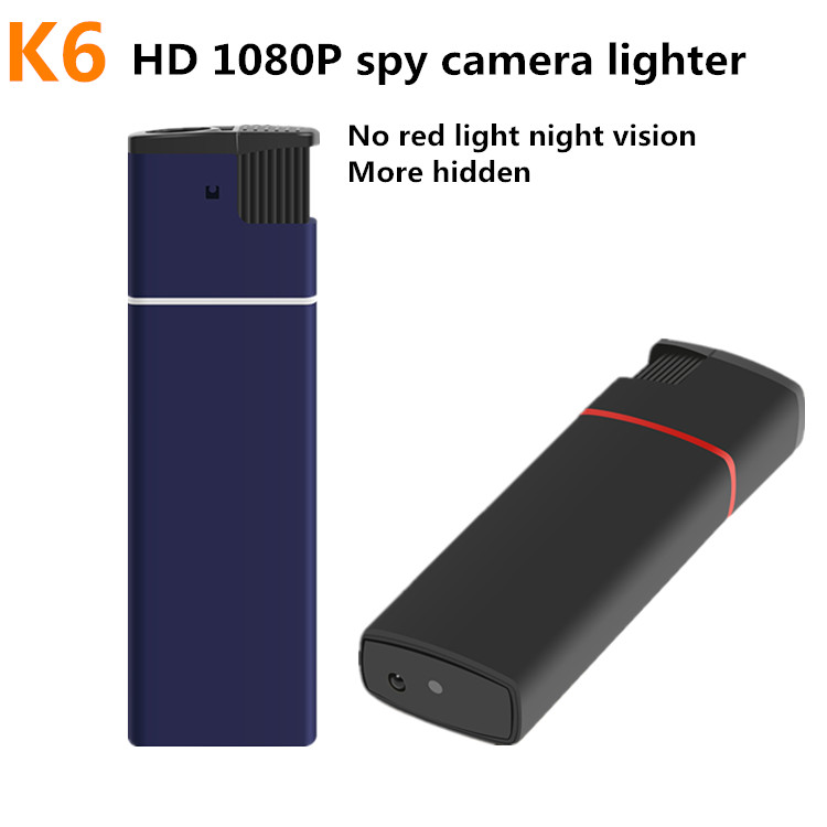 K6 1080P Hidden Spy Camera Lighter Night Vision Camcorder Video Recorders