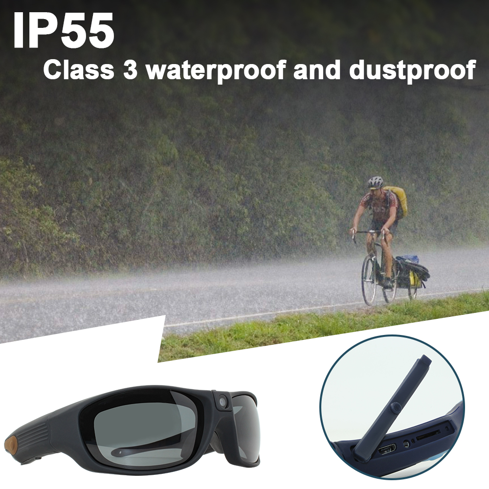 G403 Outdoor HD glasses 1080P mini sport DV IP55 waterproof camera eyewear