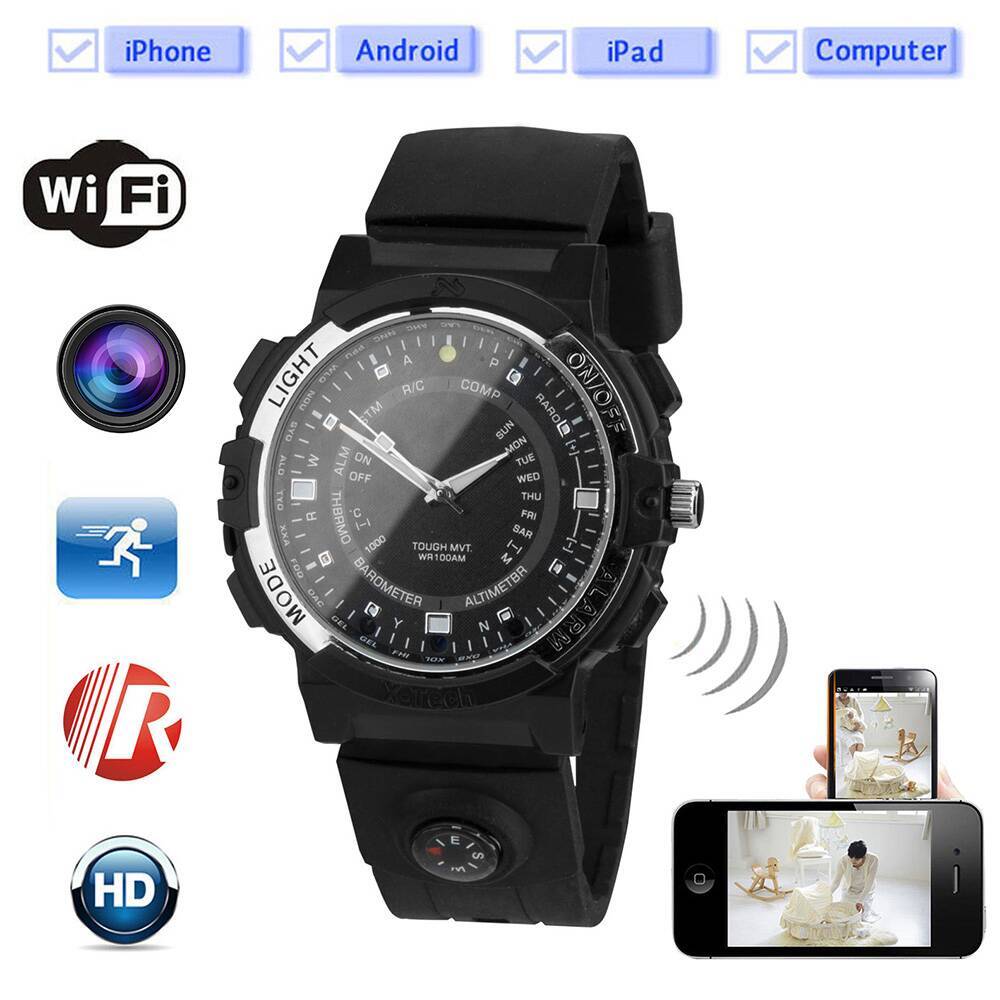 CW-Y30 Night Vision 720P HD Spy Hidden Wireless Wifi Camera Watches