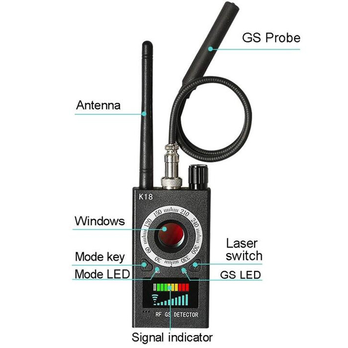 K18 Rf Gs Detector User Manual Pdf K18 camera finder anti camera RF scanner anti-spy bug detector
