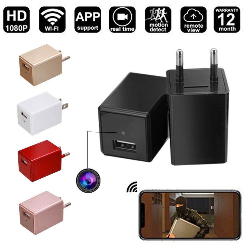 M10 Wireless H.264 HD 1080P WIFI Hidden Camera USB Mini Wall Charger