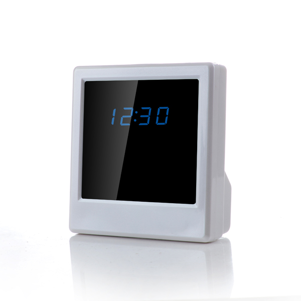 HS01 P2P Wifi Pinhole Hidden Alarm Clock Camera Mini Clock H.264 Spy Camera